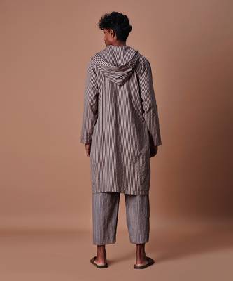 Grey striped trousers 2