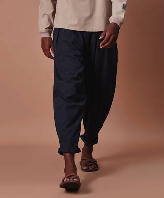 Charcoal pleated balloon pants 1