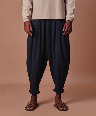 Charcoal pleated balloon pants 3