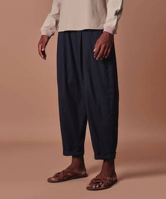 Charcoal pleated balloon pants 4