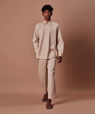 Beige placket shirt 3