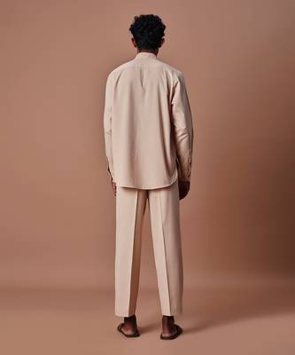 Beige placket shirt 5