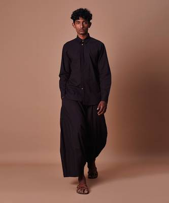 Black double buttoned shirt 1