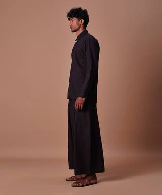 Black double buttoned shirt 2