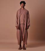 Brown shawl collar jacket