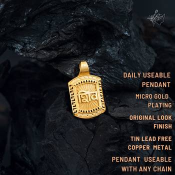 comboof two gold plated pendant with single chain for men women boys girls 5