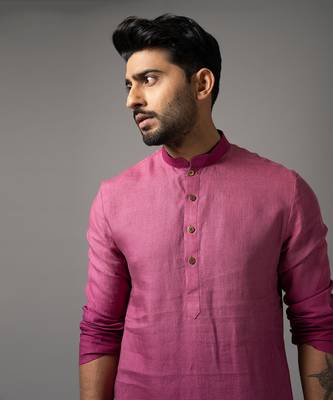 Mulberry ombre kurta set 4