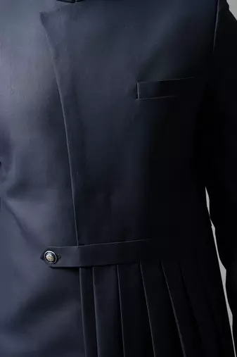 Midnight navy achkan set