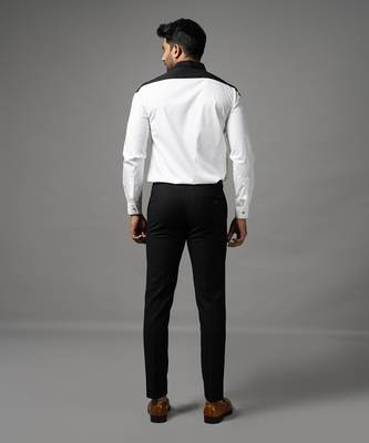 Black and white cotton shirt 2