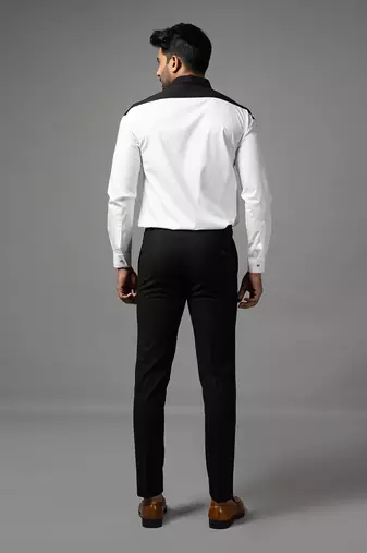 Black and white cotton shirt