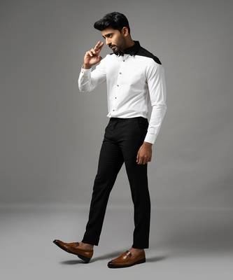 Black and white cotton shirt 3