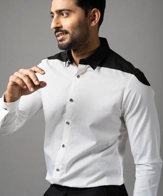 Black and white cotton shirt 4