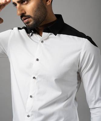 Black and white cotton shirt 5