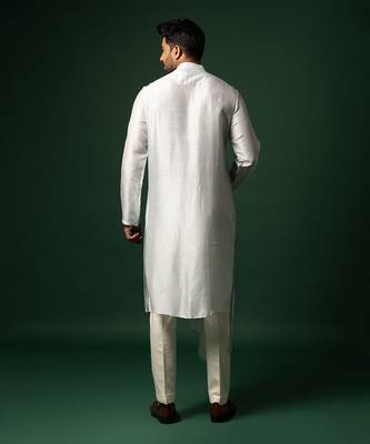 Sky blue drape kurta set 2
