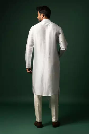 Sky blue drape kurta set