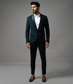 Green tape lapel tuxedo