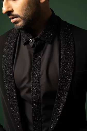 Black blazer set