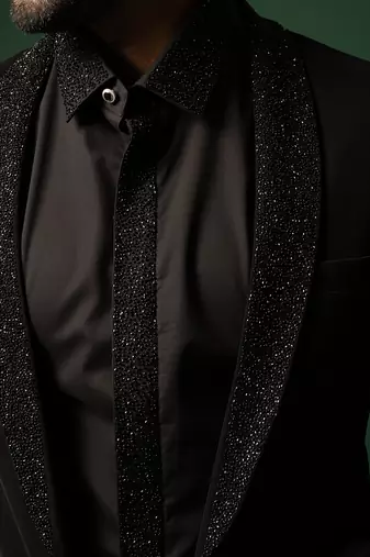 Black blazer set