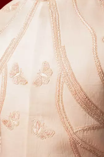 Tuft bush traditional embroidered nehru jacket set