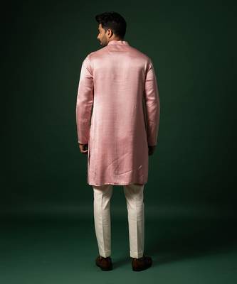 Rudy pink roseate flower kurta set 2