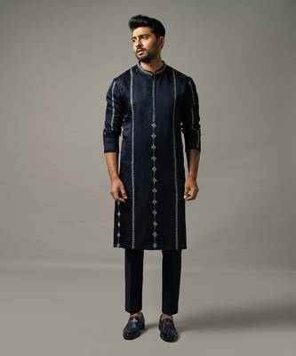 Navy blue kurta set 1