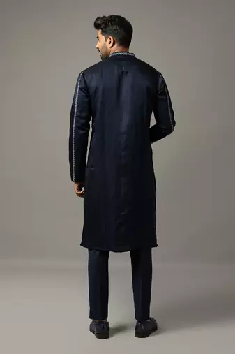 Navy blue kurta set