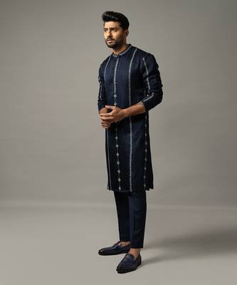 Navy blue kurta set 4