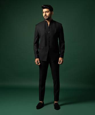 Black katdan bandhgala set 1