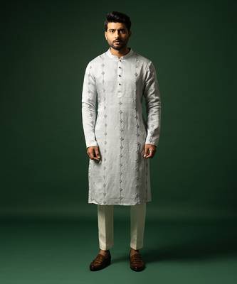 Light blue kurta set 1