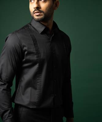 Black side stripes shirt 5