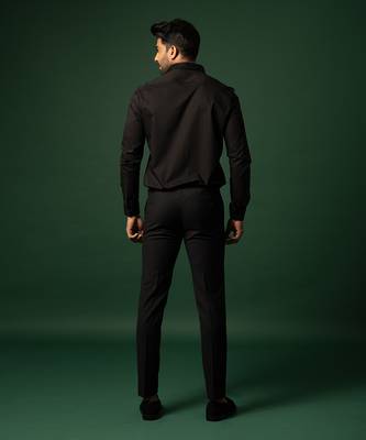 Black kardana hand work shirt 2