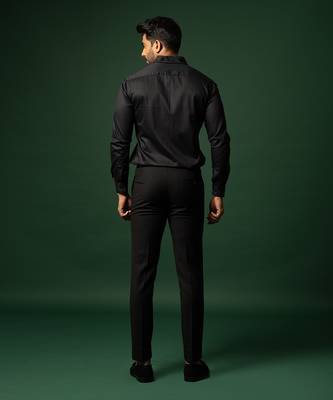 Black kardana hand work shirt 4