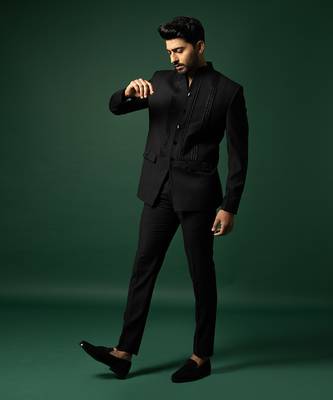 Black katdan bandhgala set 4
