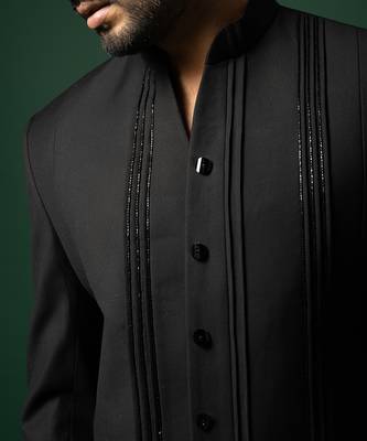 Black katdan bandhgala set 5