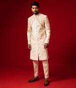 Rose gold classic sherwani set