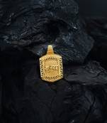 gold plated unisex maa pendant with chain for men women boys girls