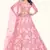 Fusionic peach embroidered net lehenga-choli with blouse