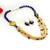 Blue Beaded Pearl Kundan Stone Puwai Necklace set