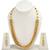 Gold Balls With Pearl Lines Puwai Necklace Set