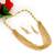 Gold Balls With Pearl Lines Puwai Necklace Set