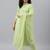 V TRADITION Women Lime Green Bandhani Printed Kurta with Trousers  Dupatta