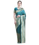Rjave Silk Blend Ensemble Sarees With Blouse