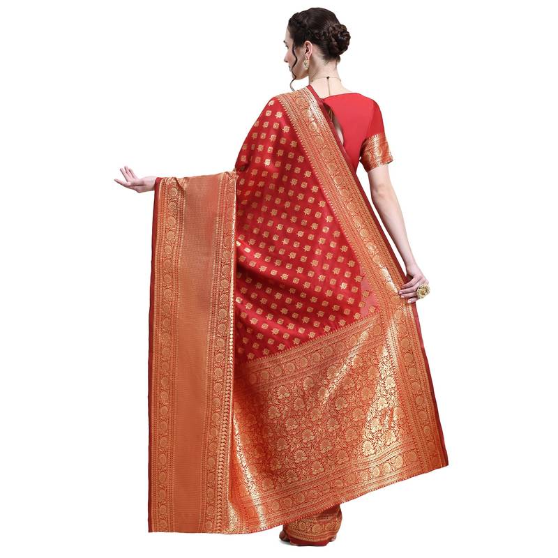 Rjave Silk Blend Ensemble Sarees With Blouse