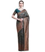 Rjave Silk Blend Ensemble Sarees With Blouse