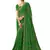 Green printed chiffon bandhani saree with blouse