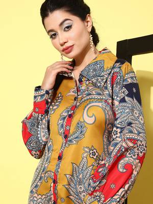 red paisley printed co-ord set 4