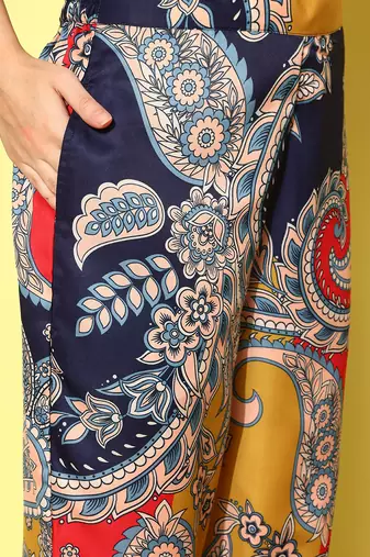 red paisley printed co-ord set