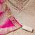 Kimisha women's beige modal silk mirror work dress material with inner