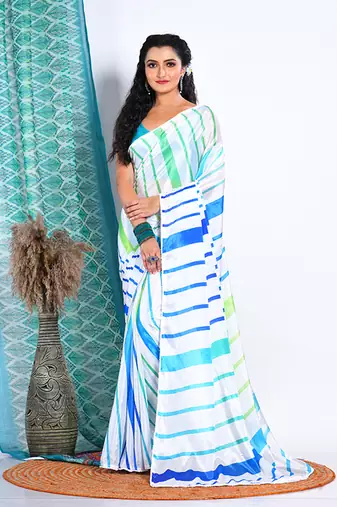 SEMI DIGITAL PRINT SAREE