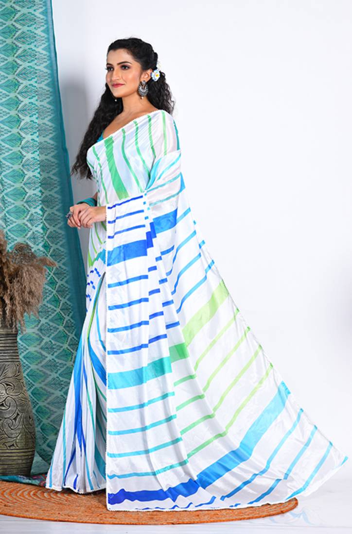 SEMI DIGITAL PRINT SAREE